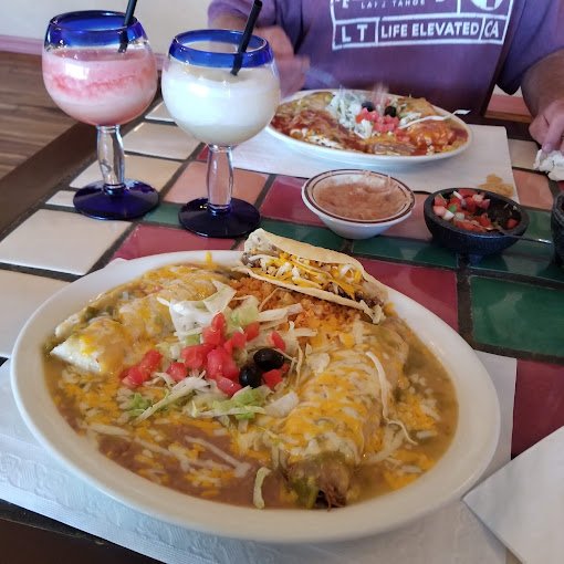 Enchiladas and margaritas